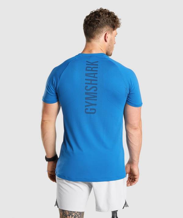 Panske Tricka Gymshark Apex Perform Modre | KC9315786